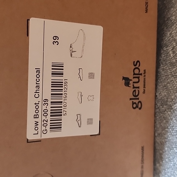 Glerups charcoal low boot size 39 - Picture 2 of 5